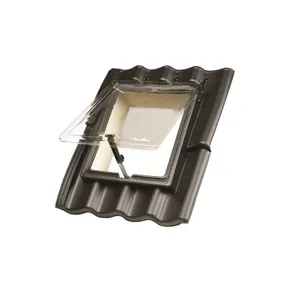 PE Dakraam 380x440mm (dagmaat) Ubbink Sneldek 4-pans SND1 zwart 