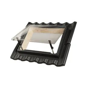 PE Dakraam 665x475mm (dagmaat) Ubbink Sneldek 6-pans SND2 zwart 