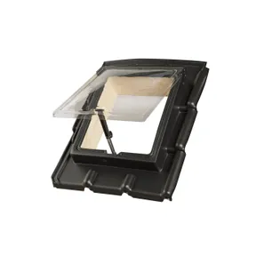PE Dakraam 380x440mm (dagmaat) Ubbink Tuile du Nord 9-pans E3 zwart 