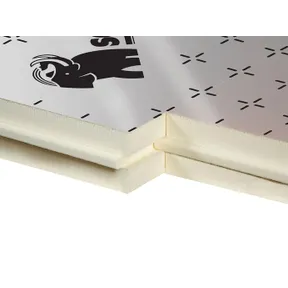 PIR-PUR platen ALU 4 zijden mes en groef 70mm isolatiewaarde 3,25m2K/W per 7 platen (5,04m2)