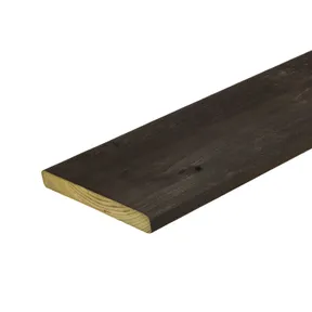Tuinplank Grenen zwart gedompeld 16x140mm geschaafd geïmpregneerd