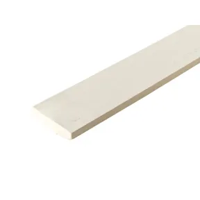 Plint MDF 12x70mm vochtwerend wit voorgelakt per 4 stuks