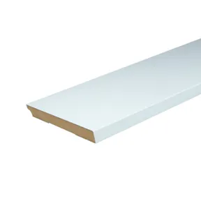 Plint MDF 18x195mm vochtwerend wit voorgelakt per 3 stuks