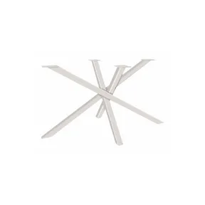 Tafelpoot model Spider 2 metaal 710x1200mm (Profiel 50x50mm) wit