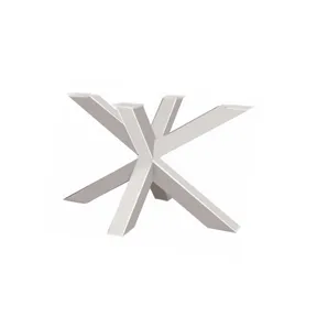 Tafelpoot model Spin 120 metaal 710x1200mm (Profiel 100x100mm) wit