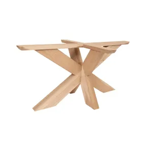 Tafelpoot model Spin 6 Eiken720x920mm (Profiel 120x120mm)