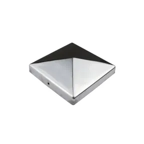 Paalkap piramide 101x101mm RVS 
