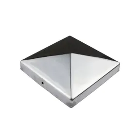 Paalkap piramide 151x151mm RVS