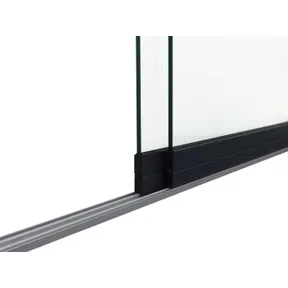 Glazen schuifwand 2-rail antraciet RAL 7016S
