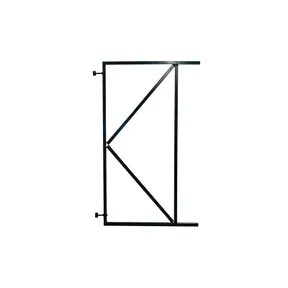 Stalen Poort Frame (verstelbaar in afhanging) 100x155cm (bxh) zwart gepoedercoat