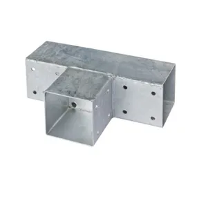 T-Hoek verbinding verzinkt voor palen 90x90mm