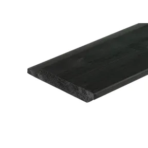 Channelsiding thermisch gemodificeerd Grenen 18x142mm (werkend 17x130mm) zwart gespoten