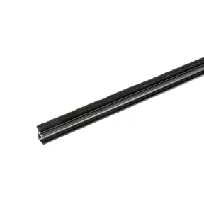 Tochtstrip 2600mm voor glazen schuifwand antraciet