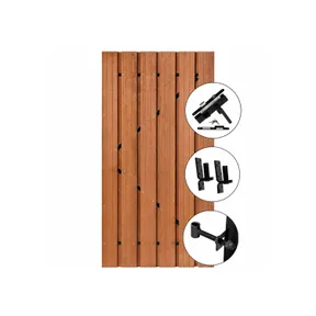 Tuindeur Primo - Keruing geschaafd 11-planks