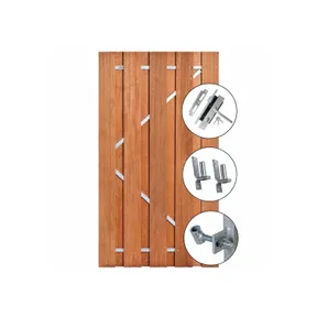 Tuindeur Robuust - Keruing geschaafd 9-planks