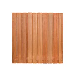 Tuinscherm Dalian 180x180cm geschaafd Keruing 19-planks