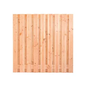 Tuinscherm Douglas Ieper 180x180cm fijnbezaagd Douglas 17-planks