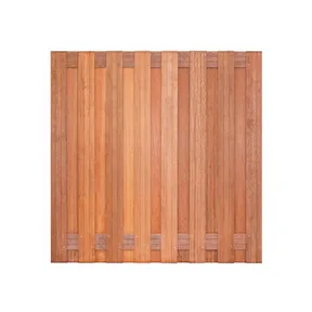 Tuinscherm Kaapstad 180x180cm geschaafd Keruing 15-planks