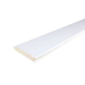 Vellingdelen Vuren 18x118 (werkend 18x108mm) mes en groef geschaafd wit gegrond per 5 stuks