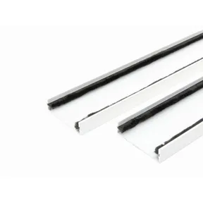 Wandprofiel 2700mm voor 4-rail glazen schuifwand mat wit