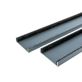 Wandprofiel 2700mm voor 5-rail glazen schuifwand antraciet