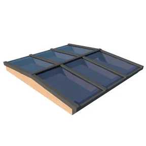 Lichtstraat Zadeldak Grenen geïsoleerd (HR++ isolatieglas) - Antraciet (RAL 7016)