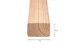Regel Douglas hout 45x95mm geschaafd 