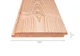 Sponningdeel Douglas hout 18x195mm geschaafd/fijnbezaagd