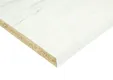 Werkblad Spaanplaat 38mm mat wit marmer
