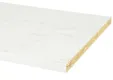 Werkblad Spaanplaat 38mm mat wit marmer