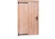 Deur Douglas hout linksdraaiend XL buitenmaat 119x209cm met zwart deurbeslag