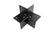 3-Hoek verbinding verzinkt 85x85mm voor palen 85-110mm zwart