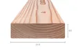 Balk Douglas hout 65x210mm geschaafd