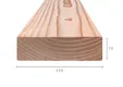 Balk Douglas hout 70x220mm geschaafd