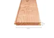 Dakbeschot Douglas hout 18x142mm (werkend 18x135mm) geschaafd 