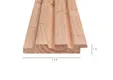 Triple Rhombus profiel Douglas hout 19x130mm (werkend 19x120mm) geschaafd