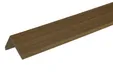 Hoeklijst houtcomposiet 50x50mm walnoot