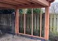 Betonpoer met draadeind en stelplaat 20x20cm (boven maat) 60cm antraciet