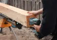 Betonpoer met draadeind en stelplaat 20x20cm (bovenmaat) 60cm roestbruin