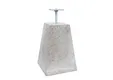 Betonpoer met draadeind en stelplaat 15x15cm/25x25cm 35cm