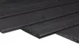 Channelsiding Vuren 19x146mm (werkend 131mm) fijnbezaagd zwart gespoten