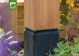 Cobblit® bevestigingset t.b.v. betonpoer voor houten palen van 140x140 of 150x150mm