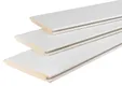 Dakbeschot Vuren 25x200mm (werkend 20x180mm) mes en groef geschaafd wit gespoten RAL9010