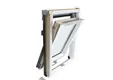 Dakraam Winstar tuimelvenster HR glas met gootstuk 94x160cm wit afgelakt 