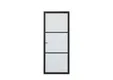 Binnendeur SSL 4003 met blankglas zwart RAL 9011 