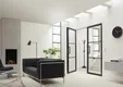Binnendeur SSL 4003 met rookglas zwart RAL 9011