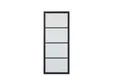 Binnendeur SSL 4004 met blankglas zwart RAL 9011