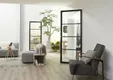 Binnendeur SSL 4004 met nevelglas zwart RAL 9011