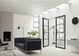 Binnendeur SSL 4004 met rookglas zwart RAL 9011
