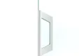 Deurgreep XL voor glazen schuifwand 150x50mm mat wit